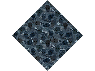 Blue Decomposition Halloween Vinyl Wrap Pattern