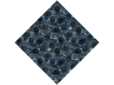 Blue Decomposition Halloween Vinyl Wrap Pattern