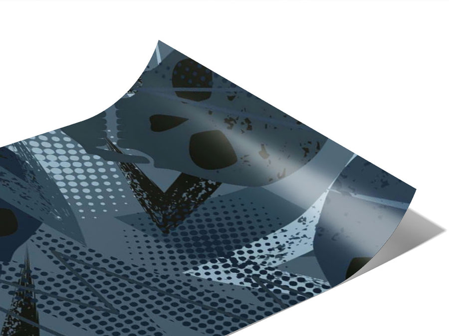 Blue Decomposition Halloween Vinyl Wraps~Rwraps Series 914 Digitally Printed Vinyl Wrap~0