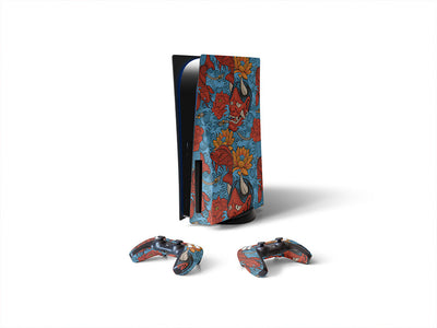 blue devil japanese Sony PS5 DIY Skin