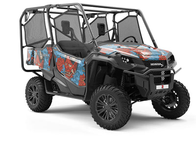 Blue Devil Asian Utility Vehicle Vinyl Wrap