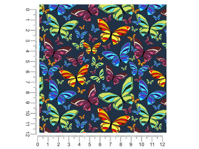blue flutter bug 1ft x 1ft Craft Sheets