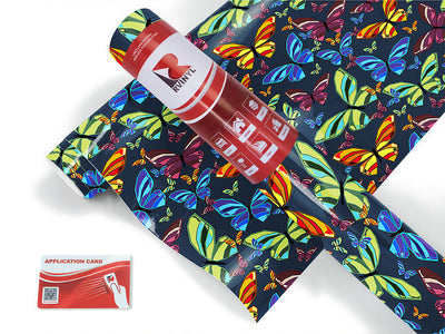 blue flutter bug Craft Vinyl Roll