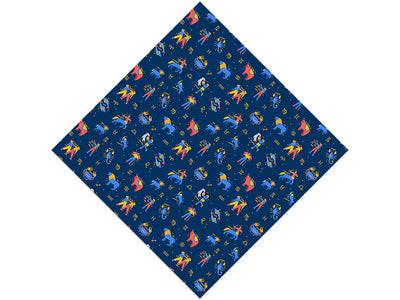 Blue Friends Astrology Vinyl Wrap Pattern
