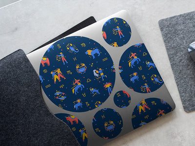 blue friends astrology DIY Laptop Stickers