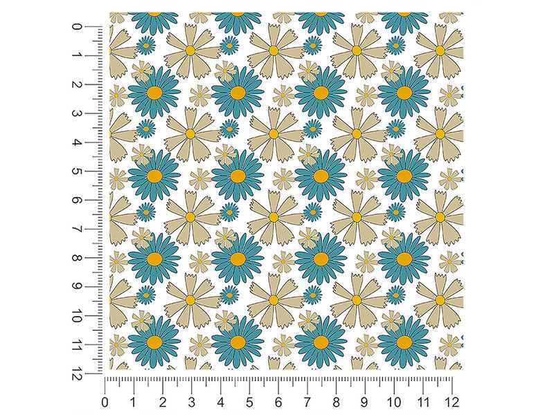 blue hawaii retro 1ft x 1ft Craft Sheets
