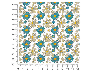 blue hawaii retro 1ft x 1ft Craft Sheets