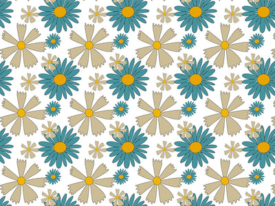 Blue Hawaii Retro Vinyl Wrap Pattern~Rwraps Series 914 Digitally Printed Vinyl Wrap~0