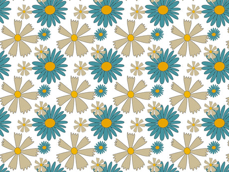 Blue Hawaii Retro Vinyl Wrap Pattern~Rwraps Series 914 Digitally Printed Vinyl Wrap~0