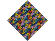 Blue Hearts Graffiti Vinyl Wrap Pattern