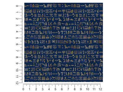 blue hieroglyphs egyptian 1ft x 1ft Craft Sheets