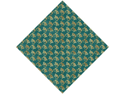 Blue Horace Egyptian Vinyl Wrap Pattern