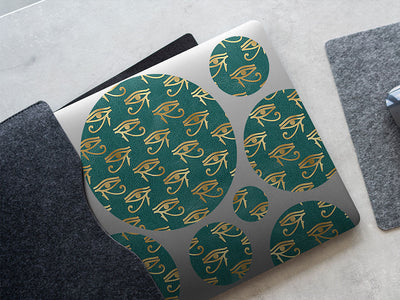 blue horace egyptian DIY Laptop Stickers
