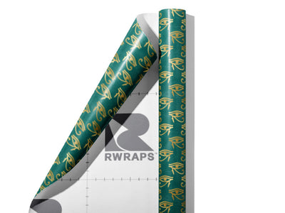 Blue Horace Egyptian Wrap Film Sheets~Rwraps Series 914 Blue Horace Egyptian Scrolled Sheet~3