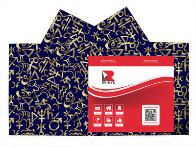 blue horoscopes astrology Craft Vinyl Sheet Pack