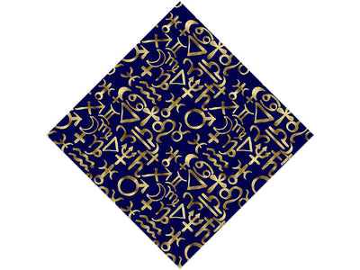 Blue Horoscopes Astrology Vinyl Wrap Pattern