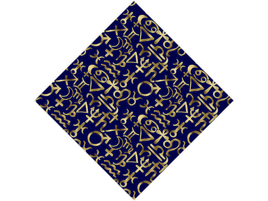 Blue Horoscopes Astrology Vinyl Wrap Pattern