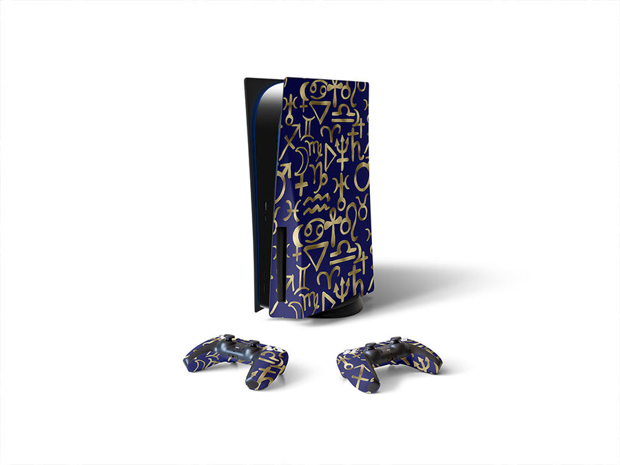 blue horoscopes astrology Sony PS5 DIY Skin