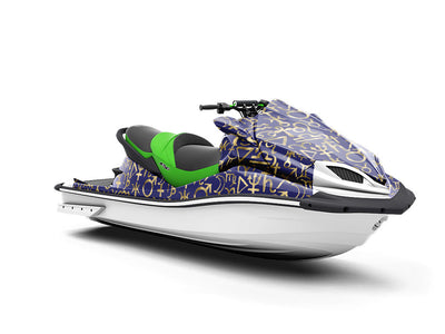 Blue Horoscopes Astrology Jet Ski Vinyl Customized Wrap