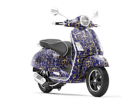 Blue Horoscopes Astrology Vinyl Wrap Pattern