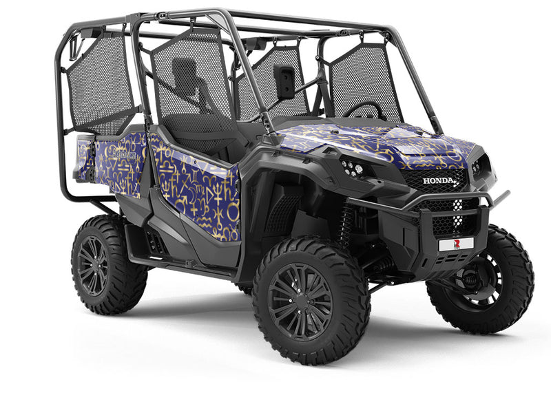 Blue Horoscopes Astrology Utility Vehicle Vinyl Wrap