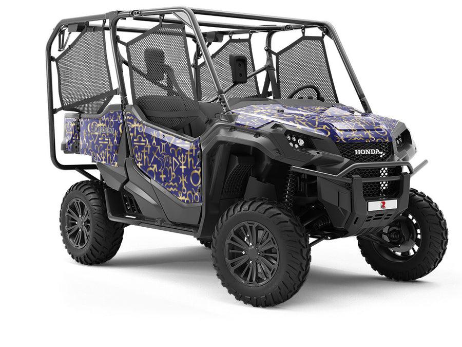 Blue Horoscopes Astrology Utility Vehicle Vinyl Wrap