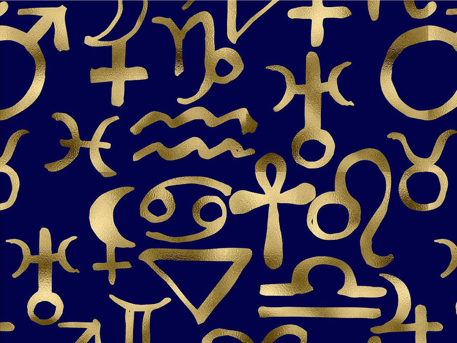 Blue Horoscopes Astrology Vinyl Wrap Pattern~Rwraps Series 914 Digitally Printed Vinyl Wrap~0