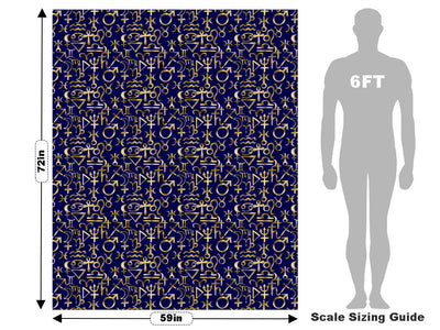 Blue Horoscopes Astrology Vehicle Wrap Scale~Rwraps Series 914 Blue Horoscopes Astrology Measurements~1