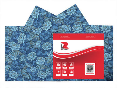 blue koi salt water Craft Vinyl Sheet Pack