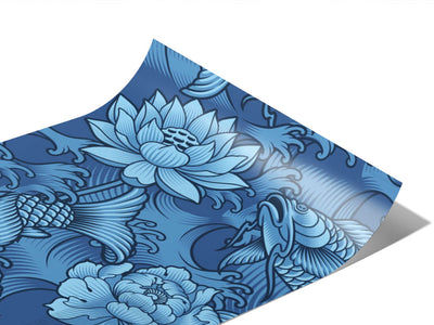 Blue Koi Marine Life Vinyl Wraps~Rwraps Series 914 Digitally Printed Vinyl Wrap~0