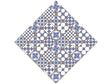 Blue Lace Tile Vinyl Wrap Pattern