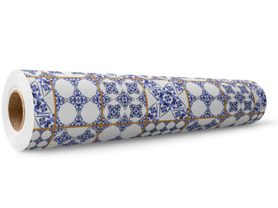 Blue Lace Tile Wrap Film Wholesale Roll~Rwraps Series 914 Digitally Printed Vinyl Roll~5