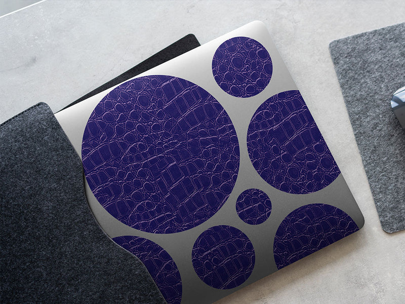 blue lagoon crocodile animal print DIY Laptop Stickers