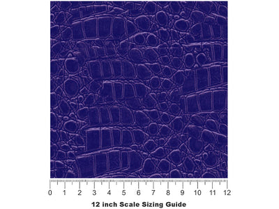 Blue Lagoon Crocodile Vinyl Film Pattern Size 12 inch Scale~Rwraps Blue Lagoon Crocodile Sizing Chart~3