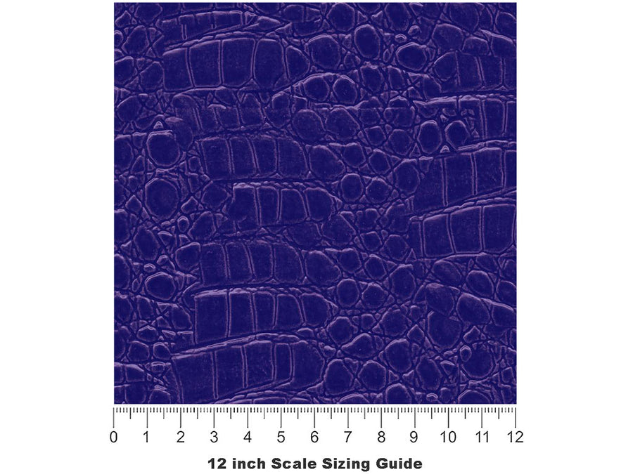 Blue Lagoon Crocodile Vinyl Film Pattern Size 12 inch Scale~Rwraps Blue Lagoon Crocodile Sizing Chart~3