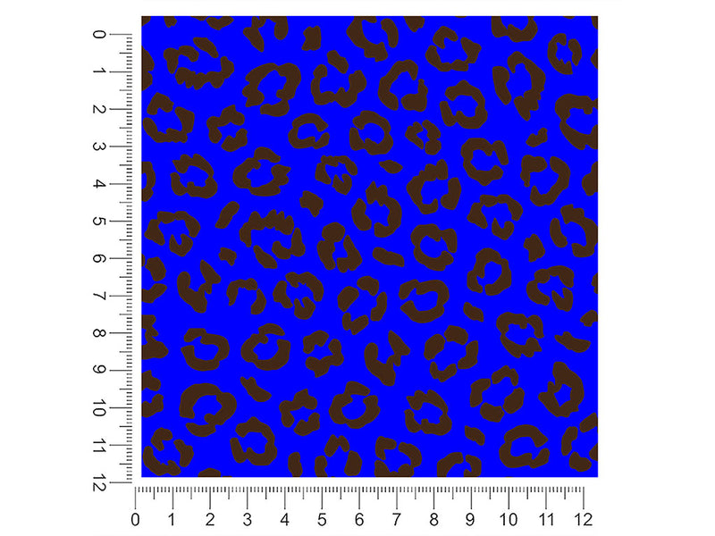blue leopard animal print 1ft x 1ft Craft Sheets