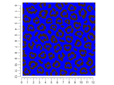 blue leopard animal print 1ft x 1ft Craft Sheets