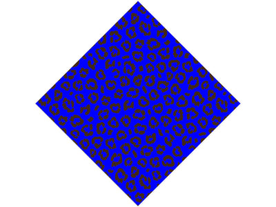 Blue Leopard Vinyl Wrap Pattern