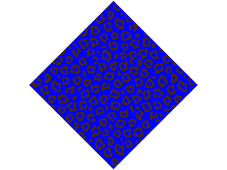 Blue Leopard Vinyl Wrap Pattern