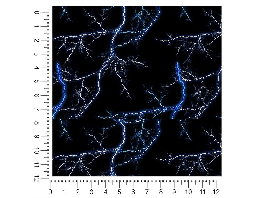 blue lightning lightning 1ft x 1ft Craft Sheets