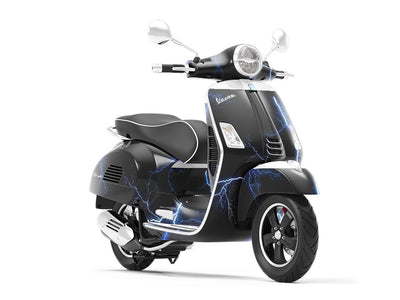 Blue Lightning Vespa Scooter Wrap Film