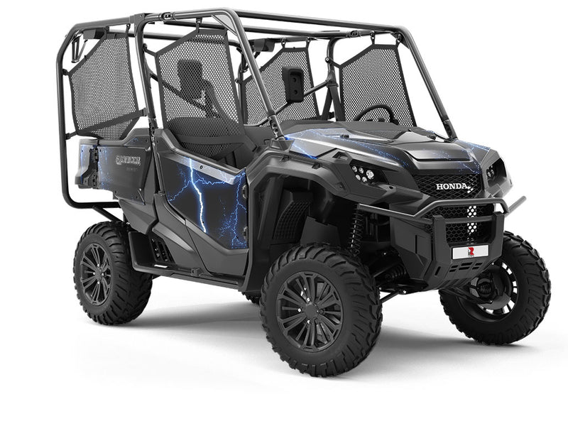 Blue Lightning Utility Vehicle Vinyl Wrap