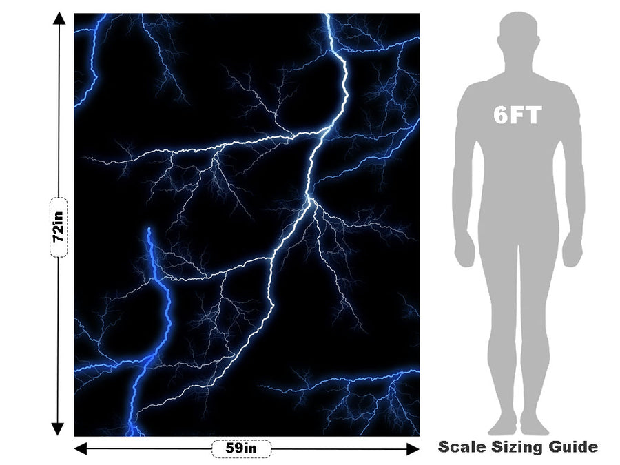 Blue Lightning Vehicle Wrap Scale~Rwraps Series 914 Blue Lightning Measurements~2