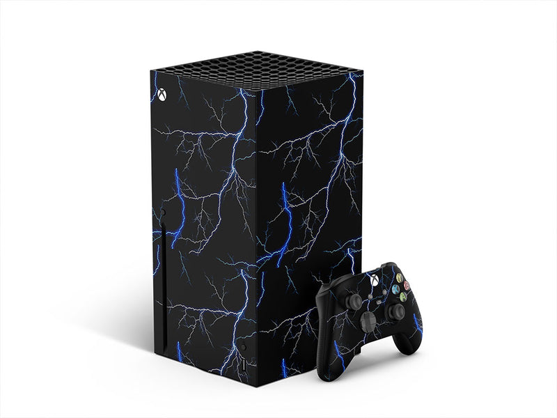 blue lightning lightning XBOX DIY Decal