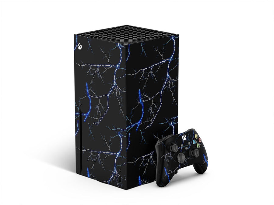 blue lightning lightning XBOX DIY Decal