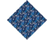 Blue Linework Birds Vinyl Wrap Pattern