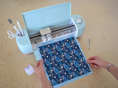blue linework bird Cricut Compatible Vinyl