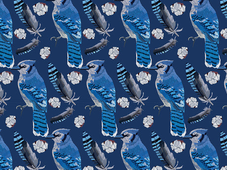 Blue Linework Birds Vinyl Wrap Pattern~Rwraps Series 914 Digitally Printed Vinyl Wrap~0
