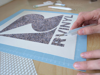 blue marmo granite stone Easy Weed Craft Vinyl