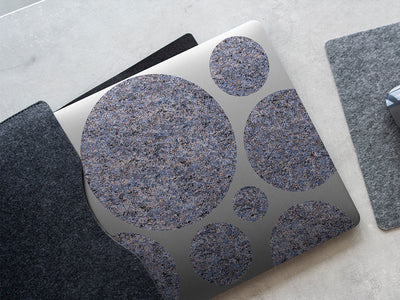 blue marmo granite stone DIY Laptop Stickers
